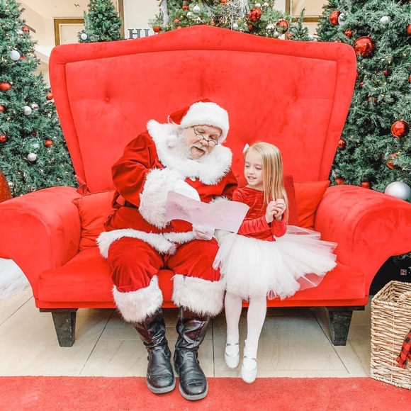 Handmade Velvet Girls Christmas Dress Size 6 - Picture 3 of 4